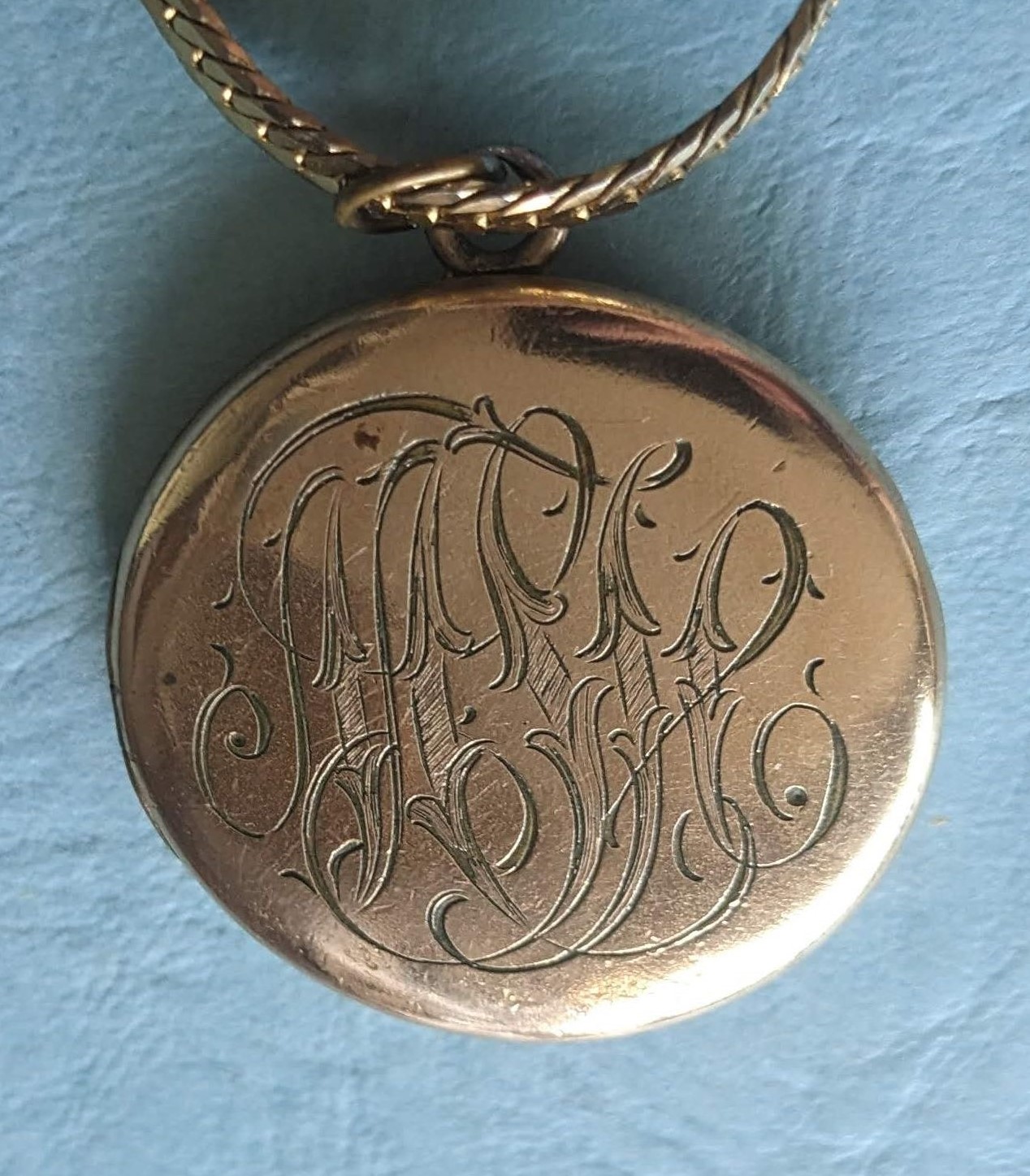 Monogram on back