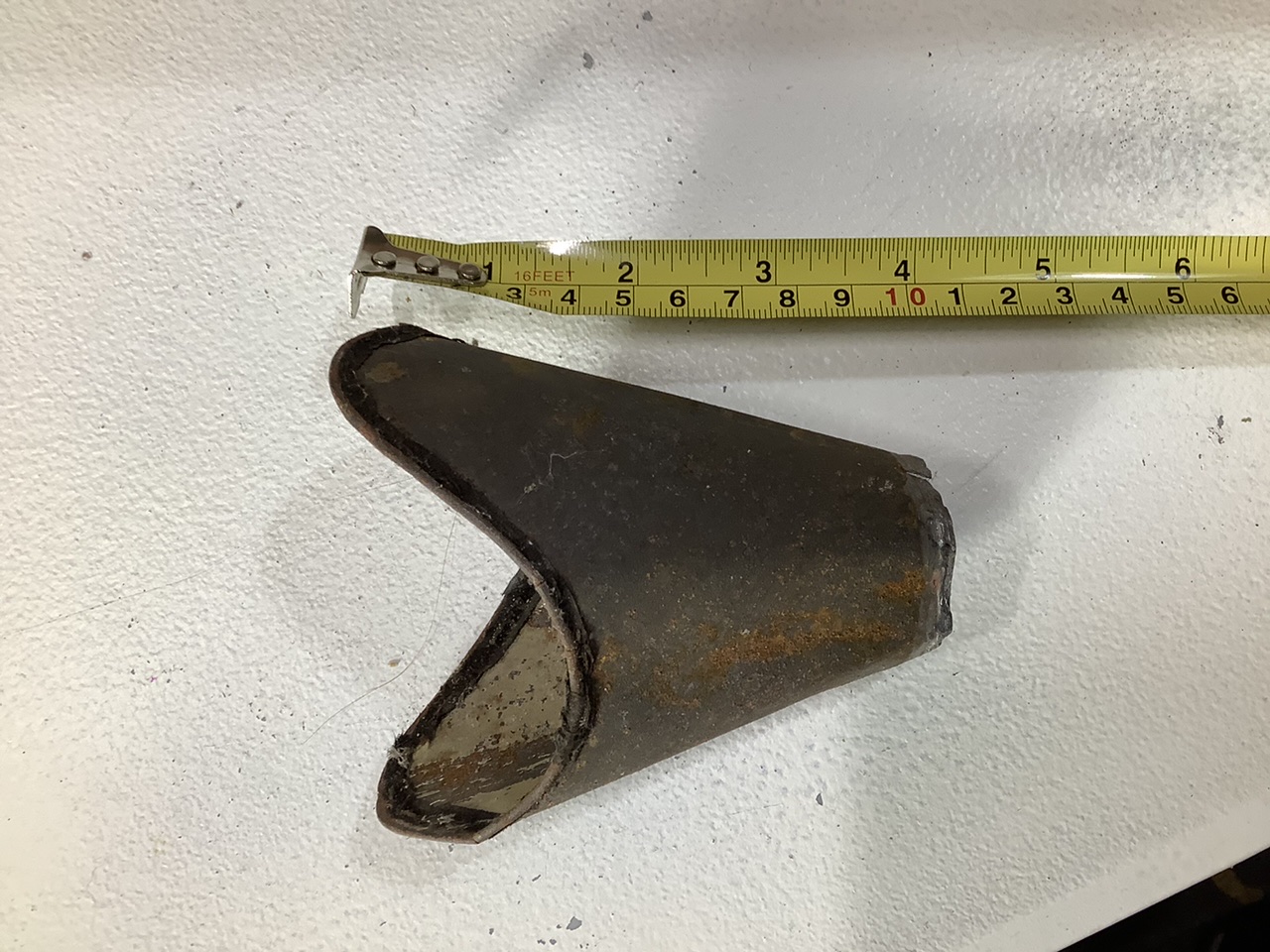 Mouthpiece with sewn leather