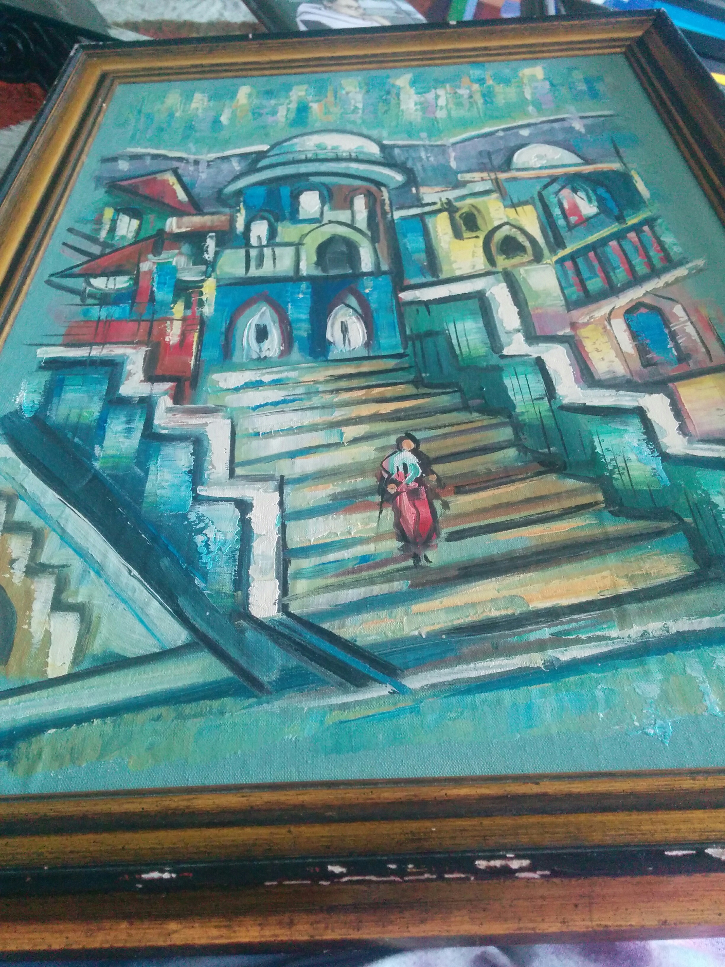 Mysterious de Stijl Painting