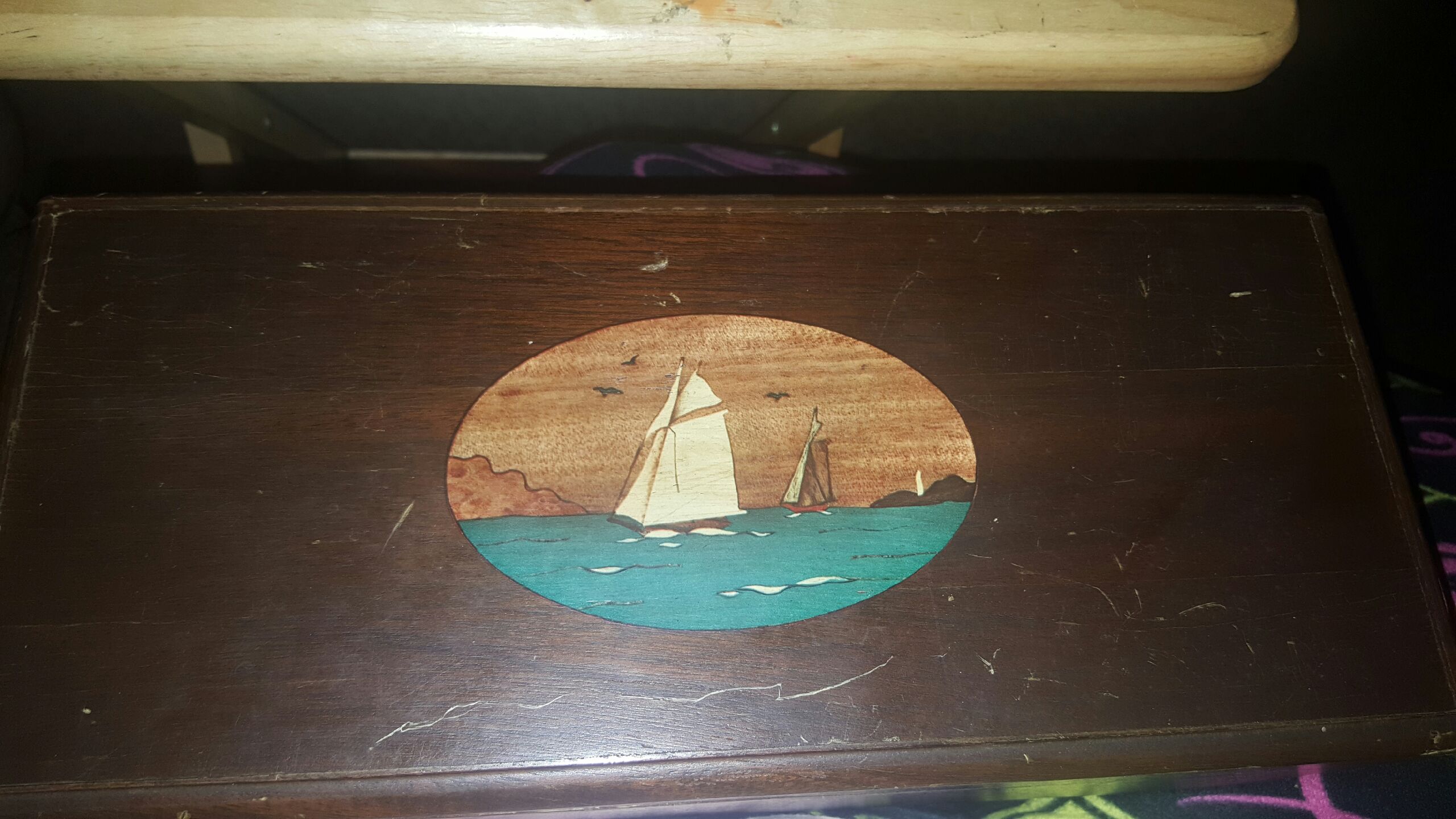 Nautical wooden box
