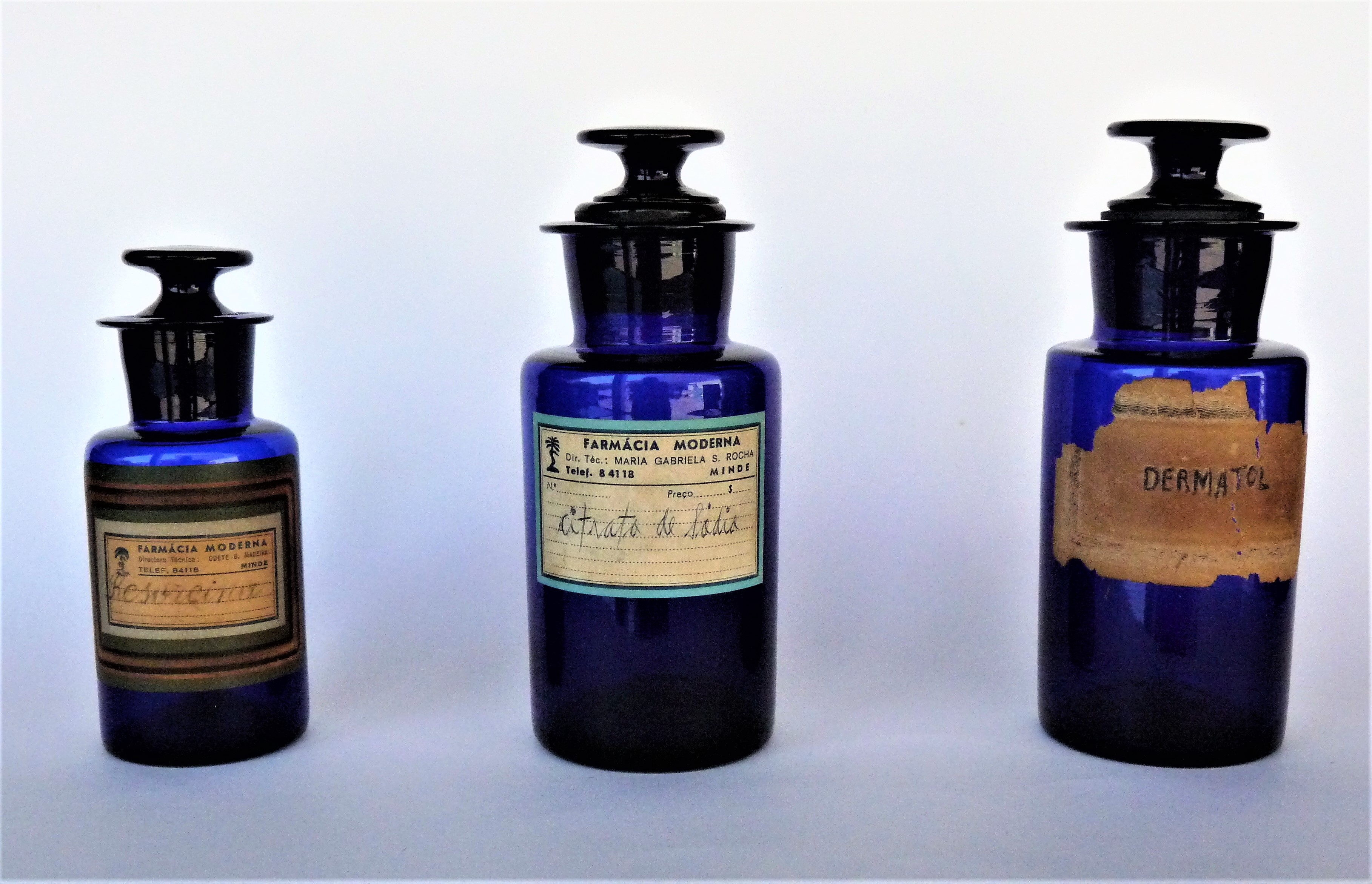 old pharmacy bottles