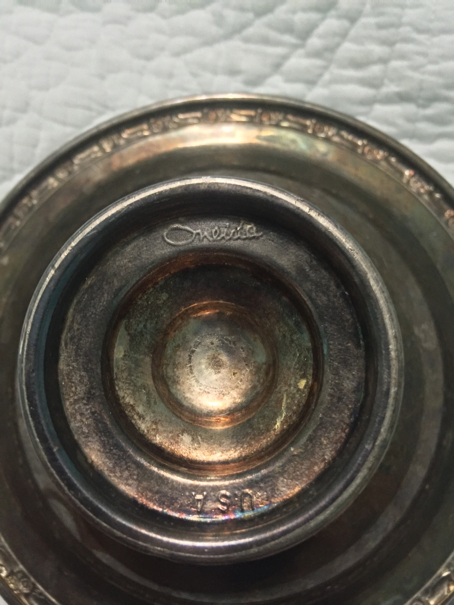 Oneida Silver Candy Dish