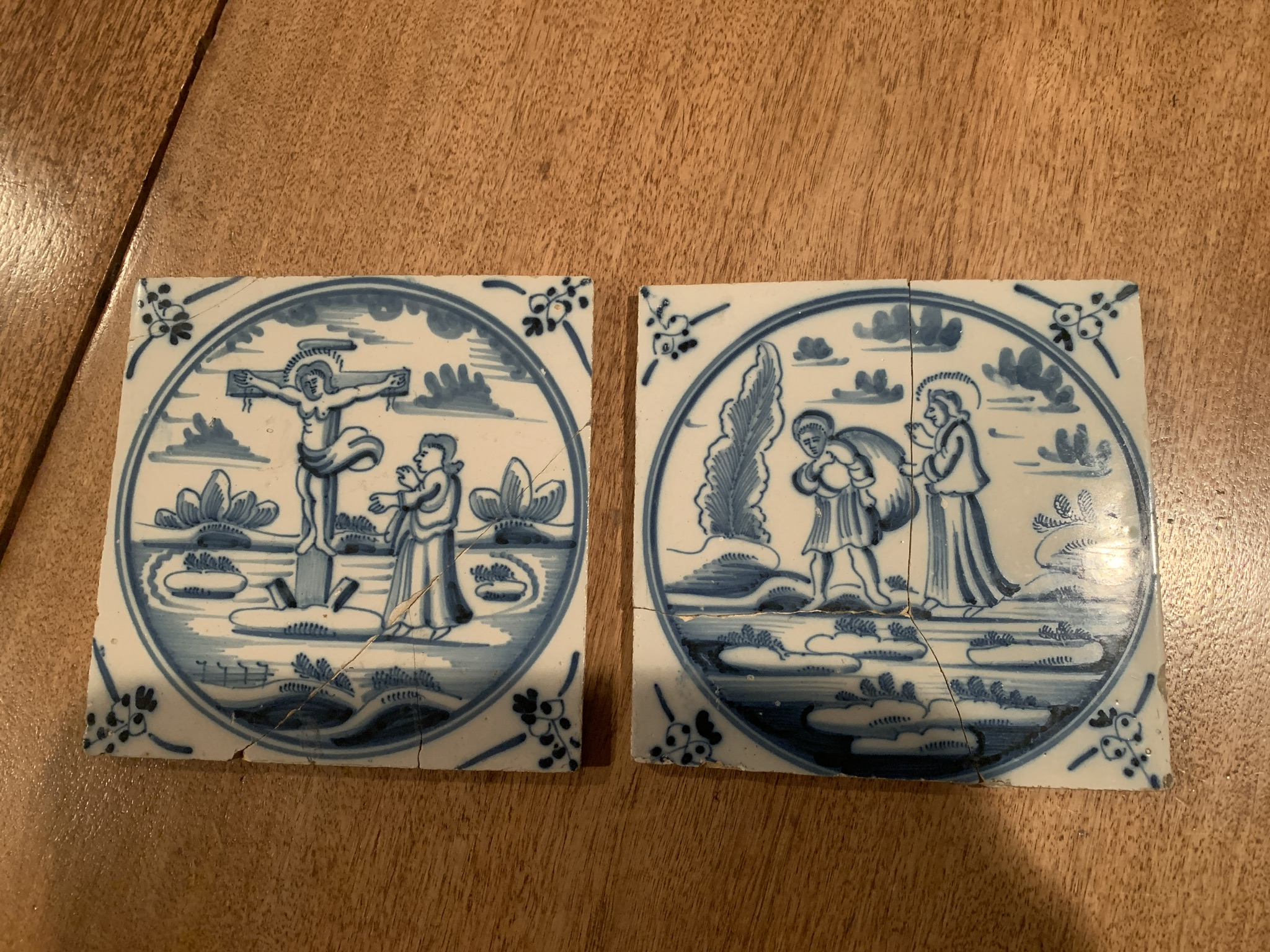 Please help identify the age of Delft Tiles