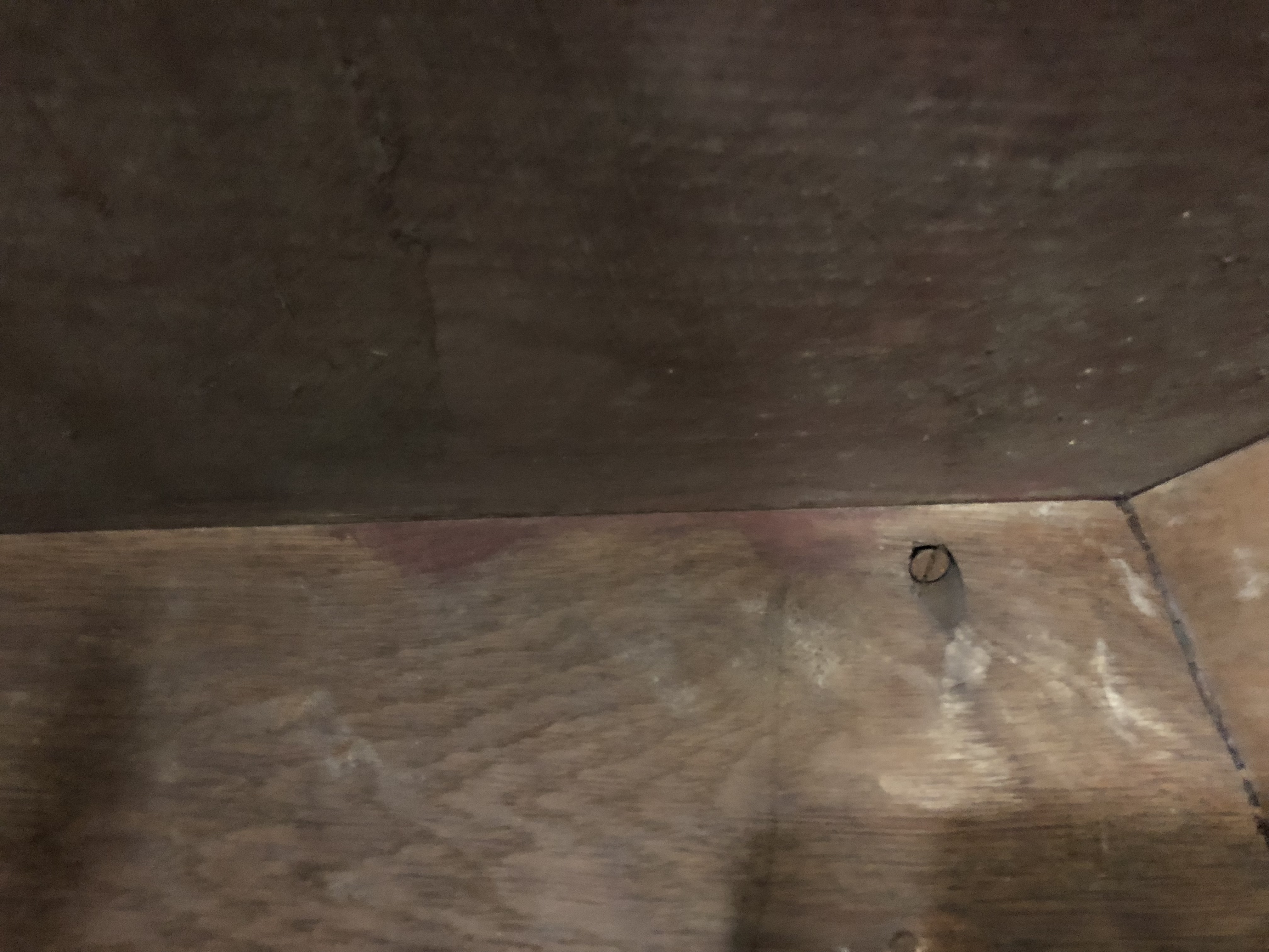 Pocket holes underneath