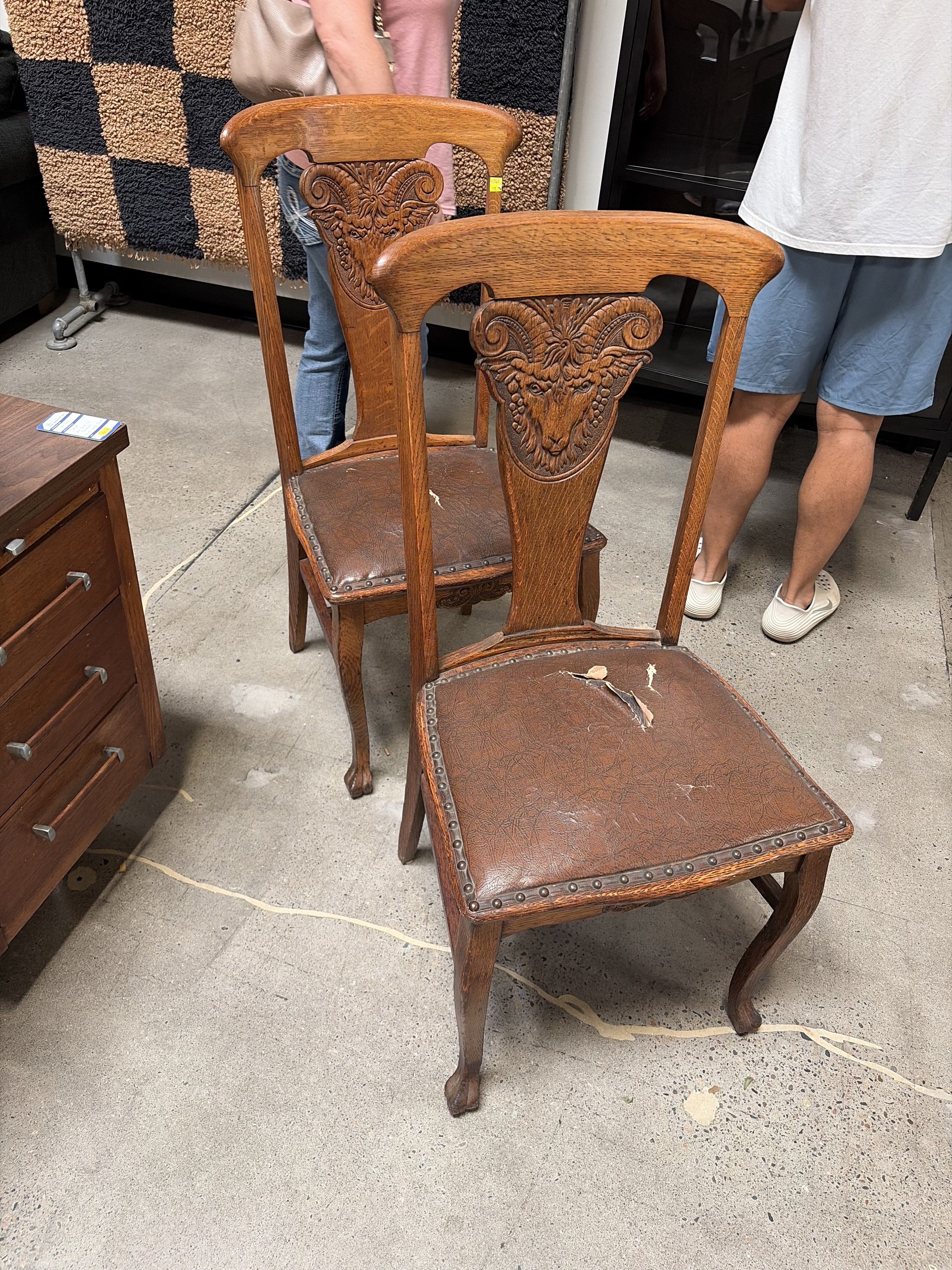 Rams head dinner chairs