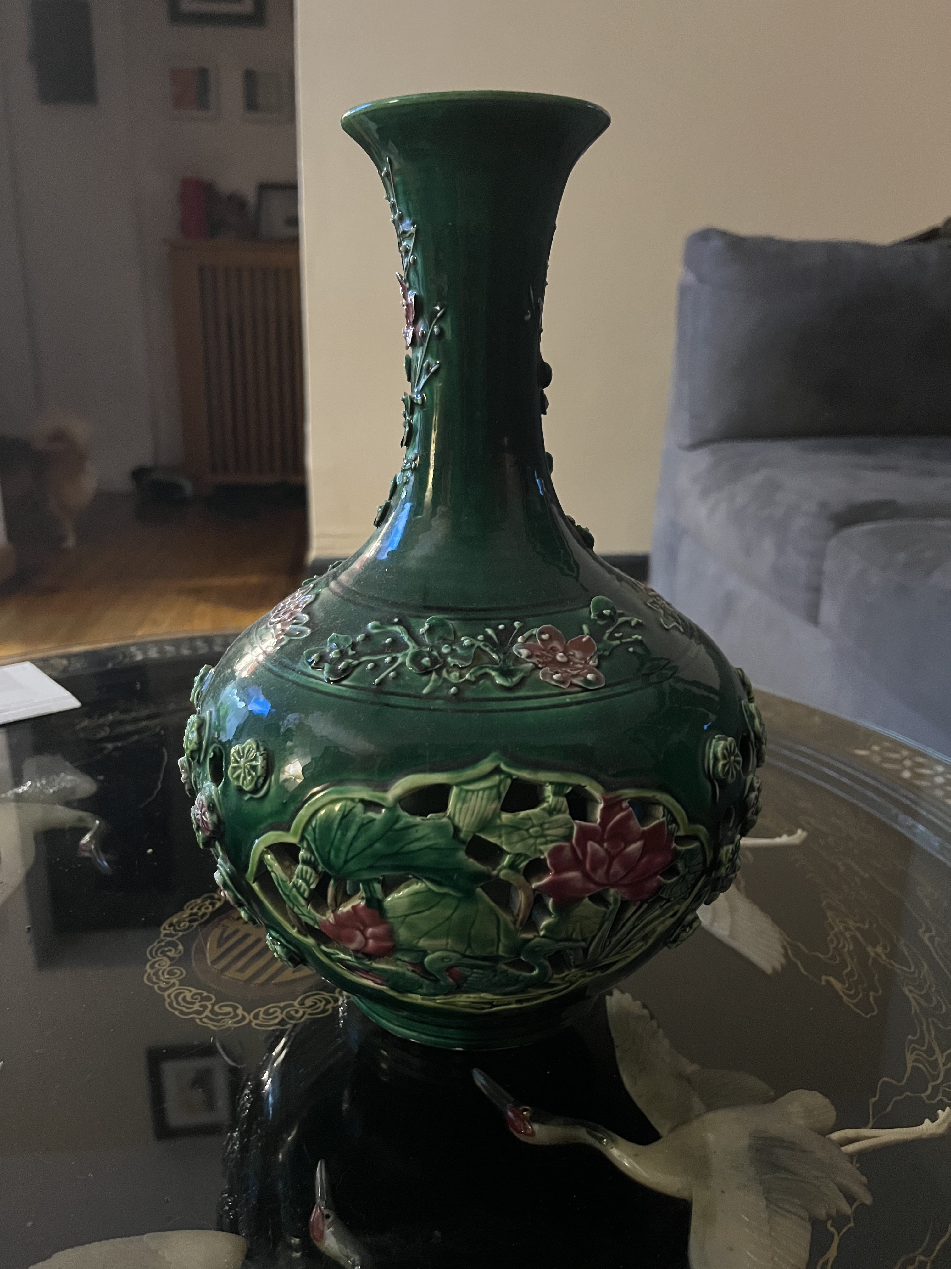 Reticulated Chinese Vase?