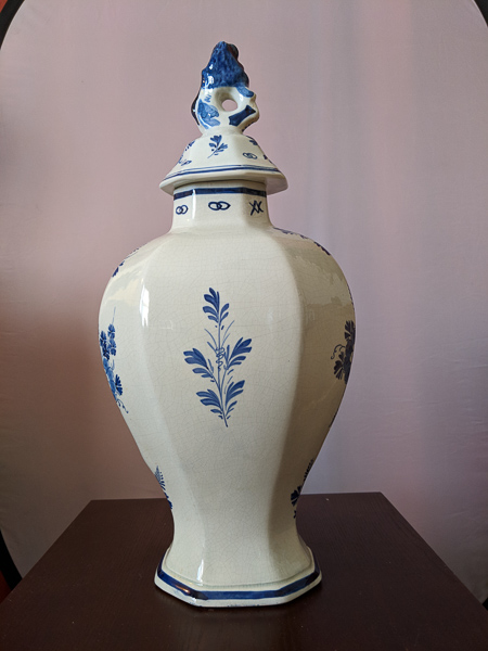 Royal Delft hand painted vase 1905