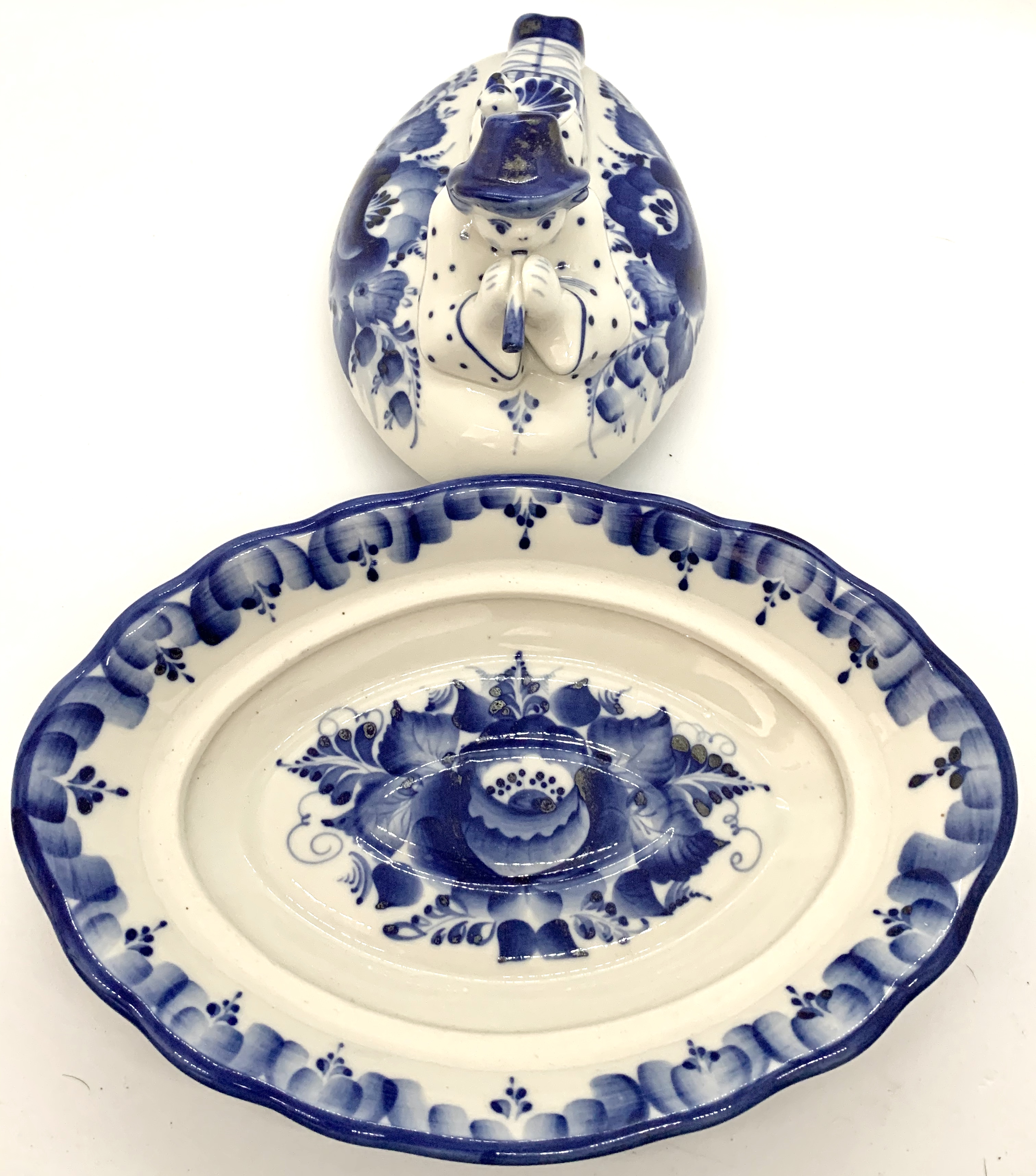 Russian butter dish