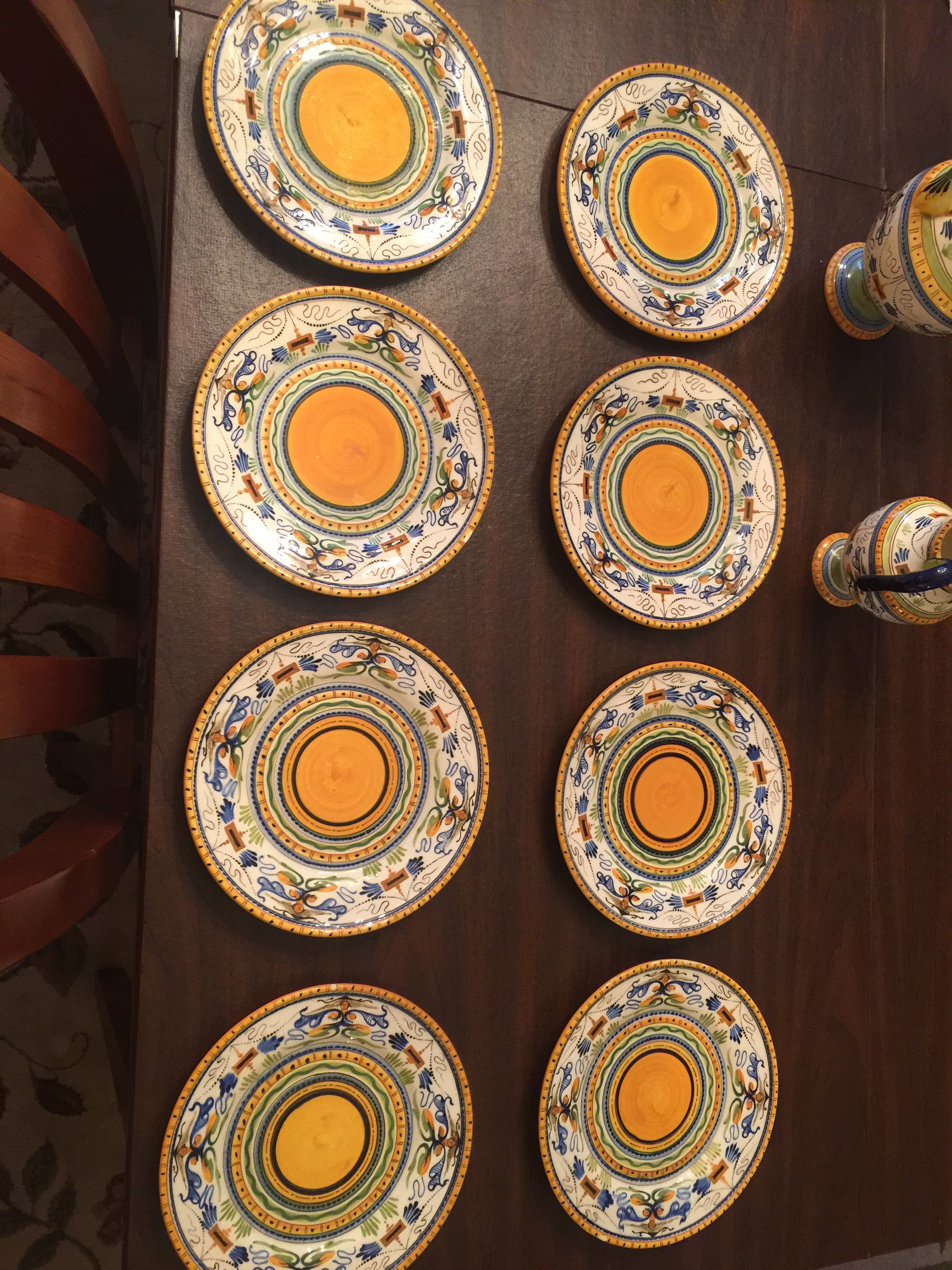 Set of 8 plates
