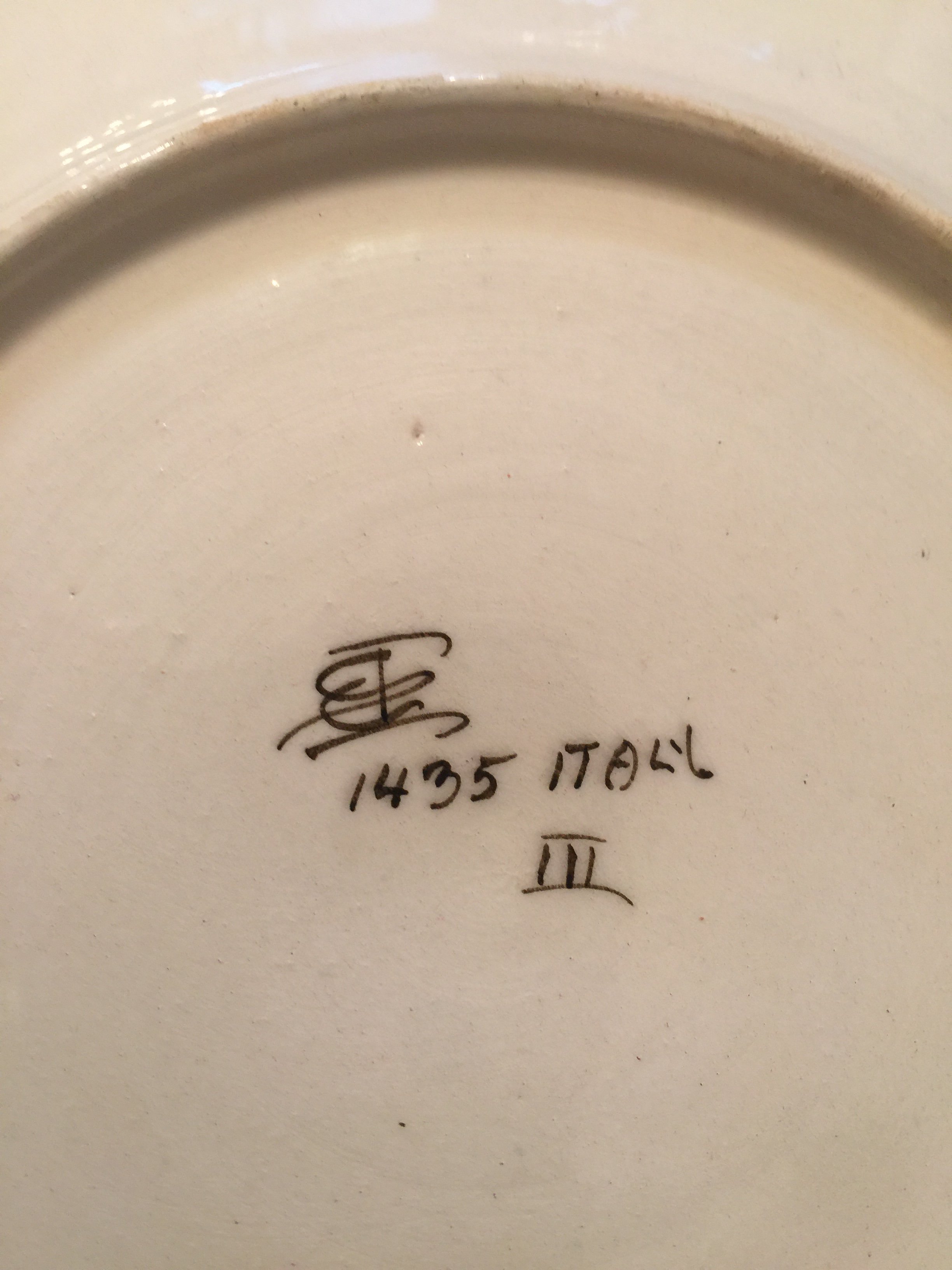 Signature with Italy