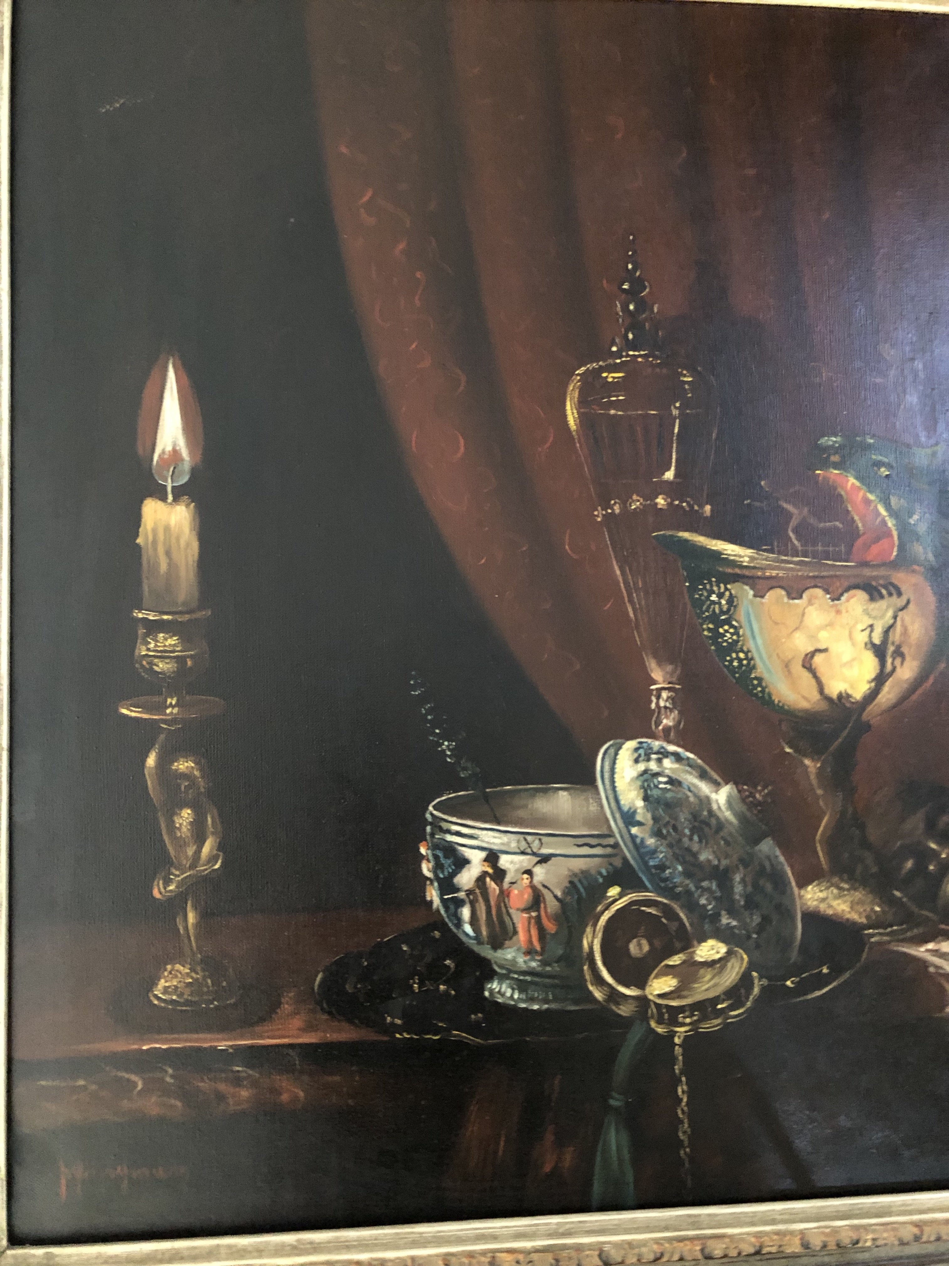 Still Life with a devil with a pitch fork