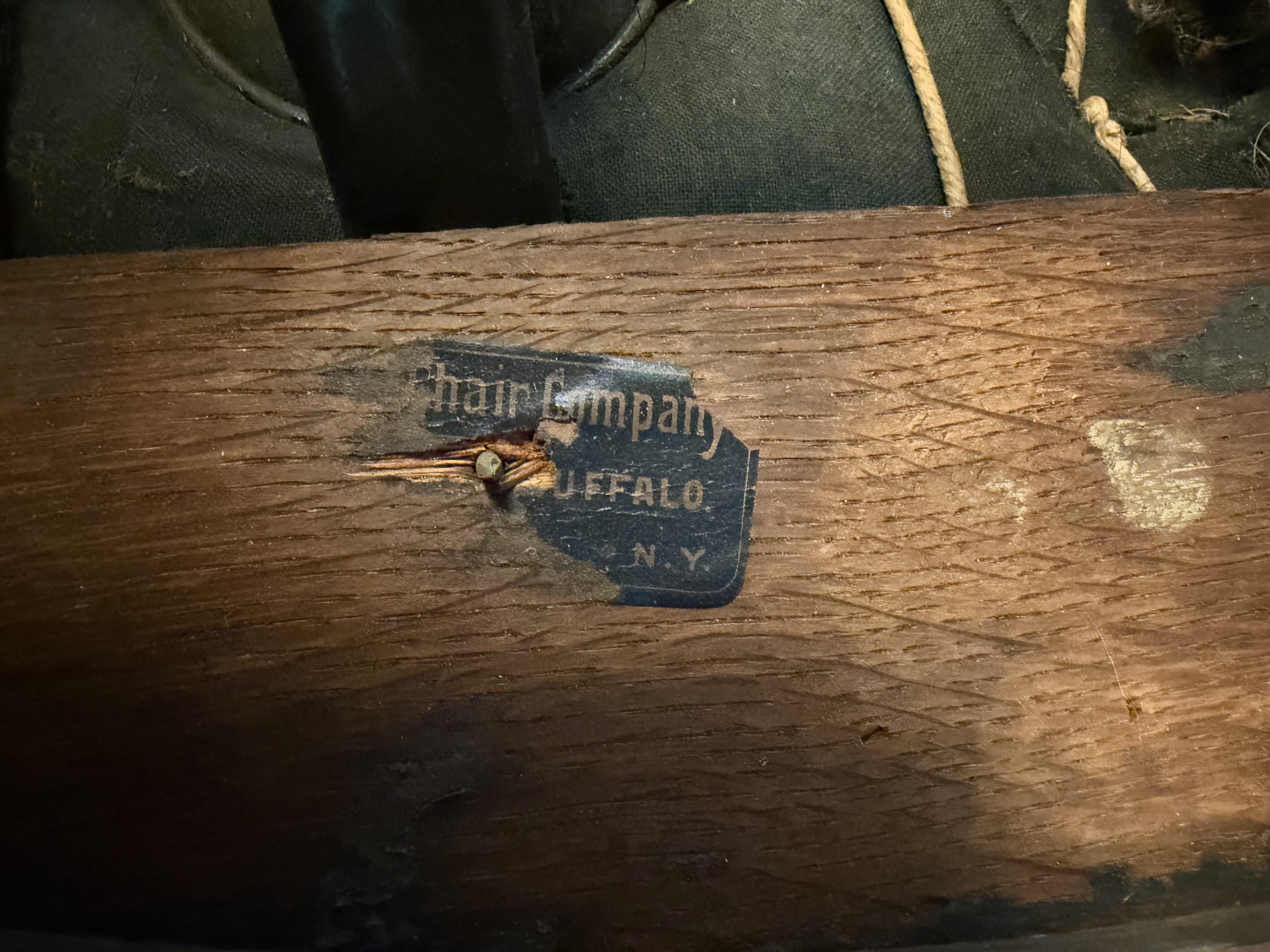 Tag beneath the chairs