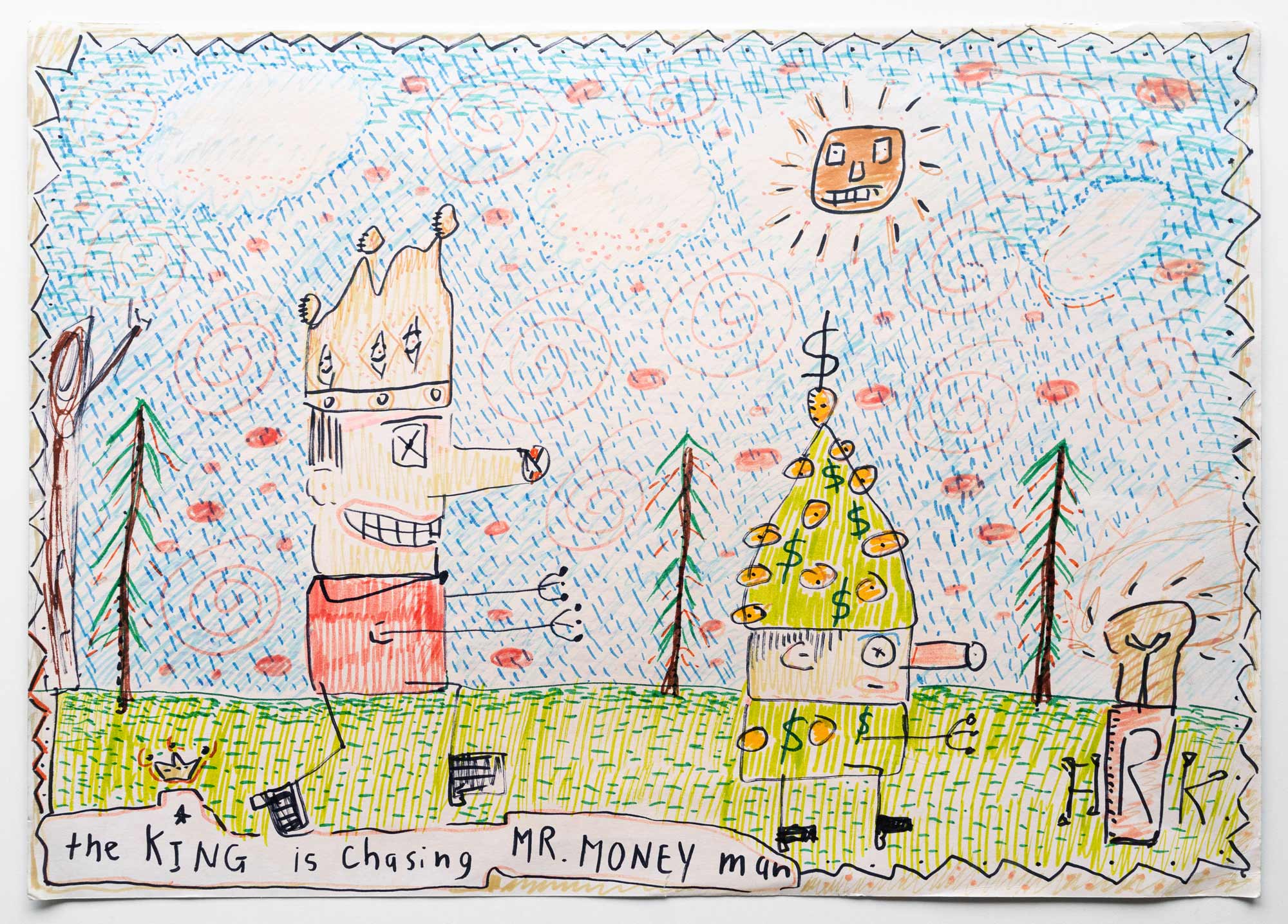 The King is chasing Mr Money Man