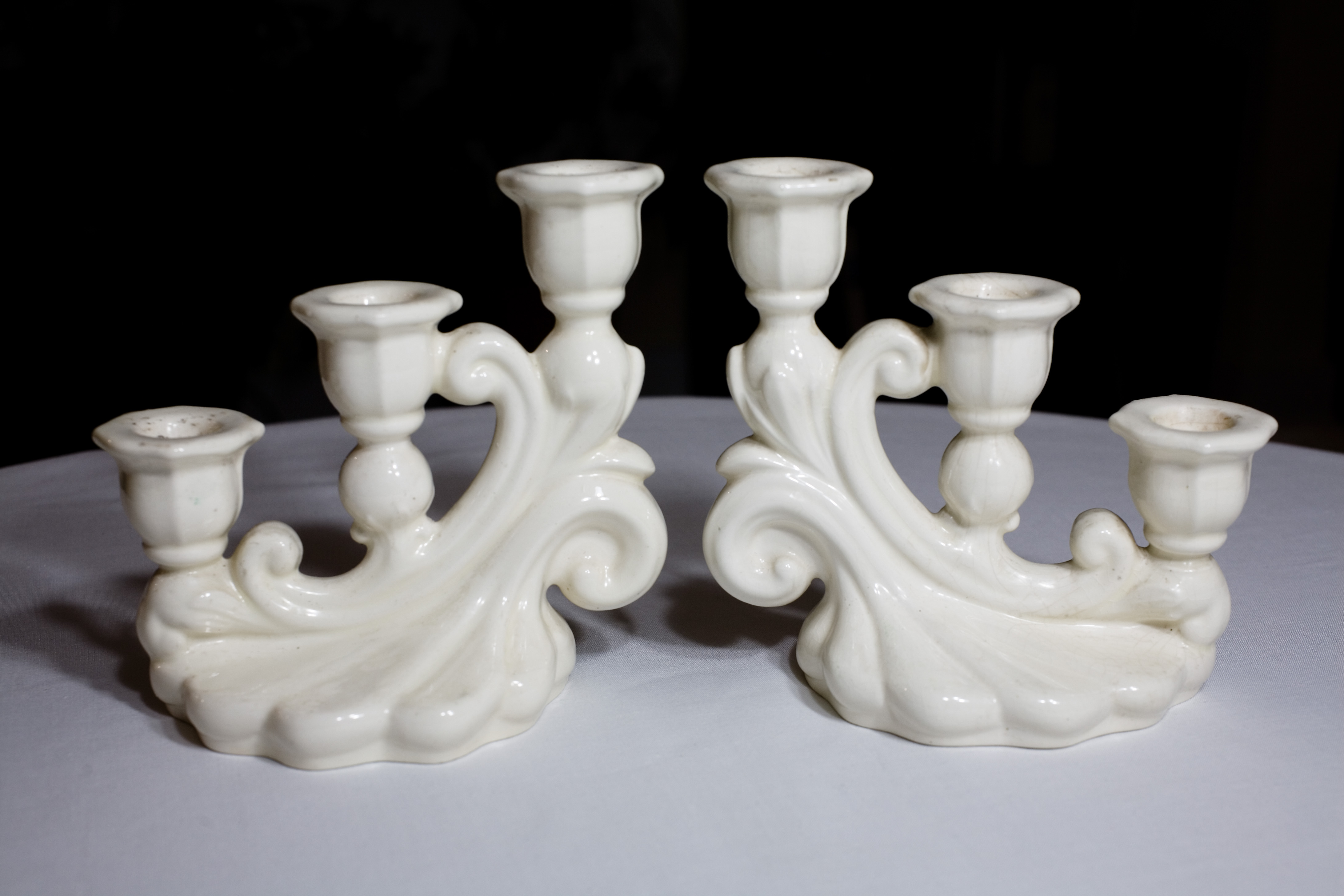 Three light candlesticks