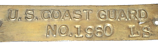 U S Coast Guard Copper Tag