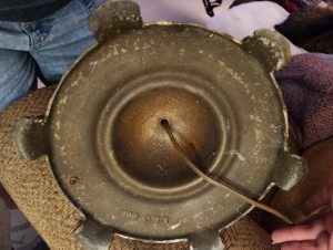 Underside of base
