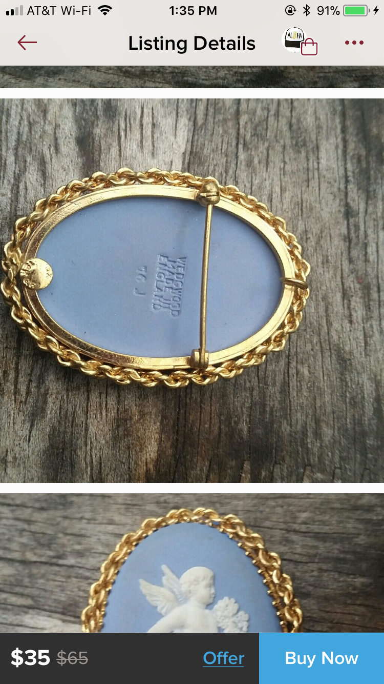 Wedgewood brooch