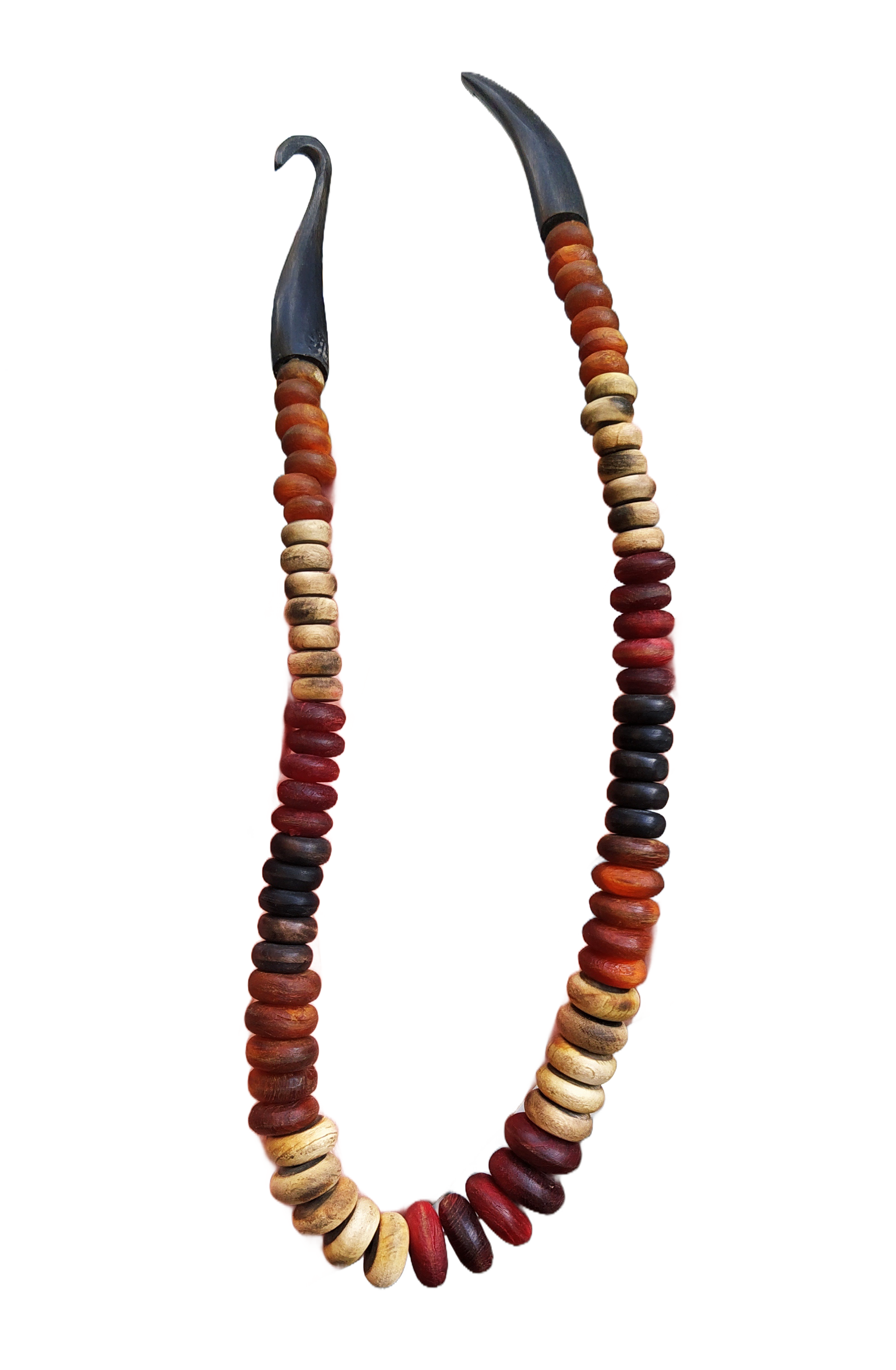 What type of beads are used in this necklace?
