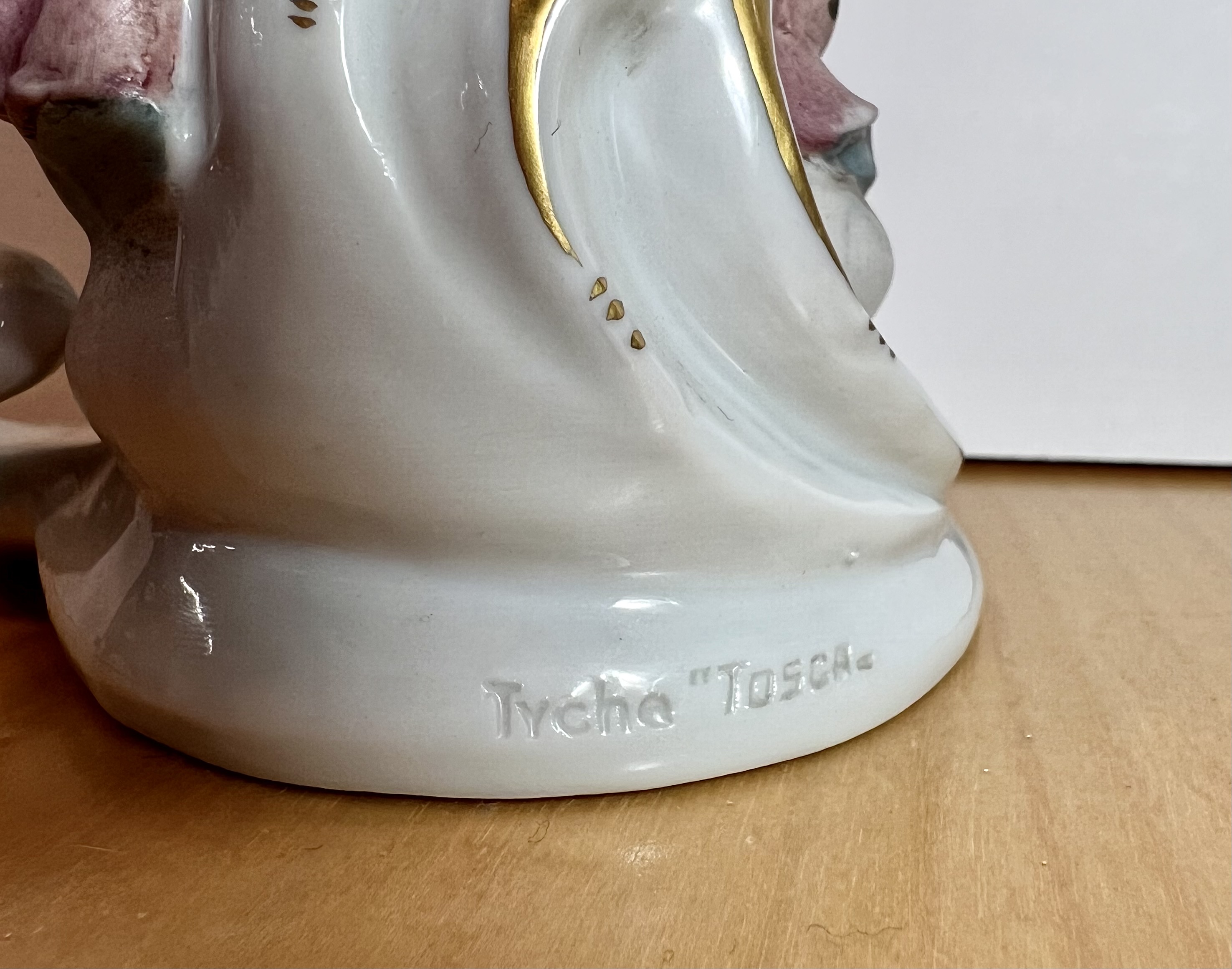 Windblown Maiden Figurine Base Back