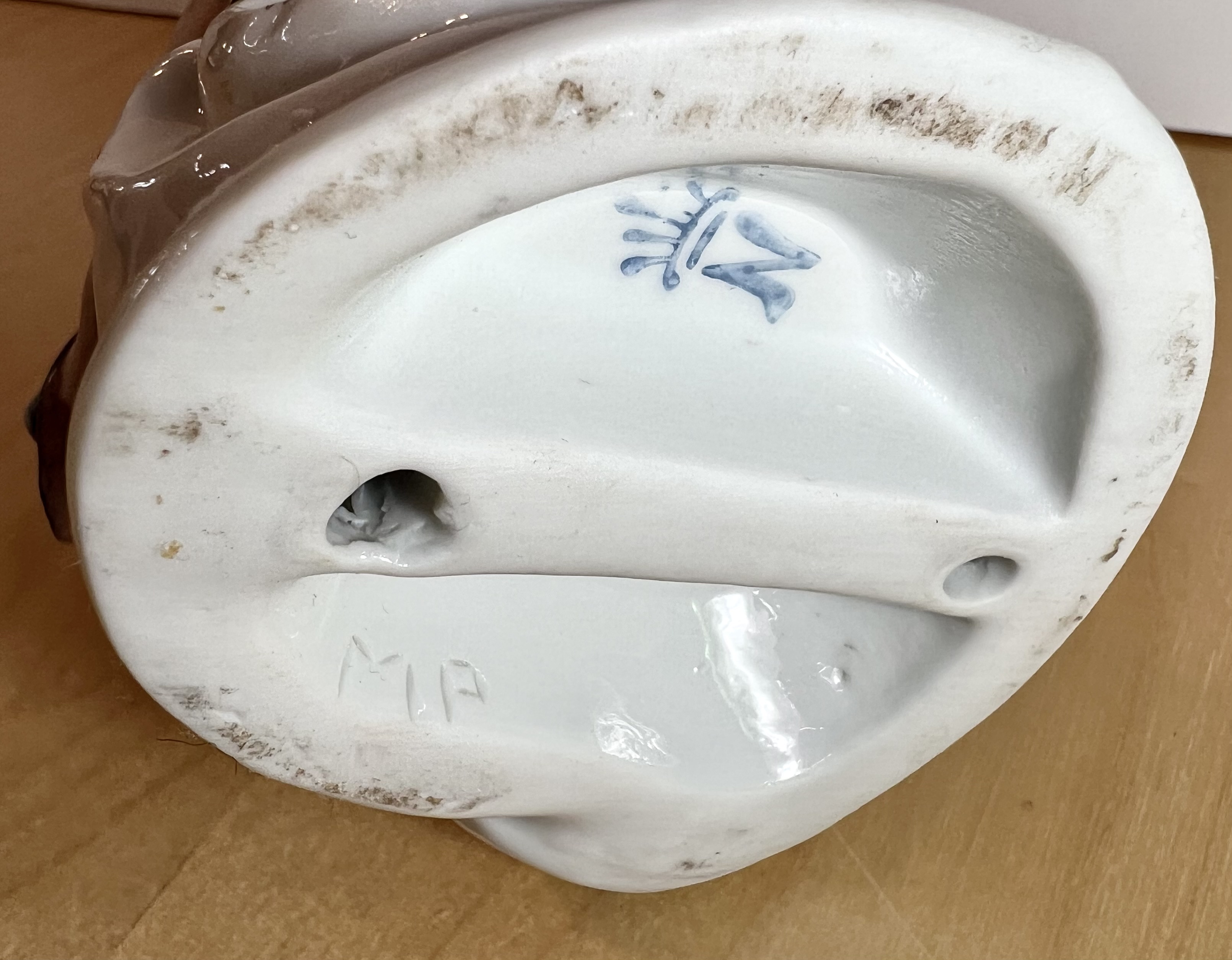 Windblown Maiden Figurine Underside