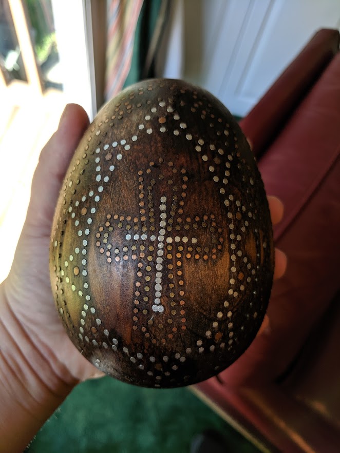 Wood Egg Front
