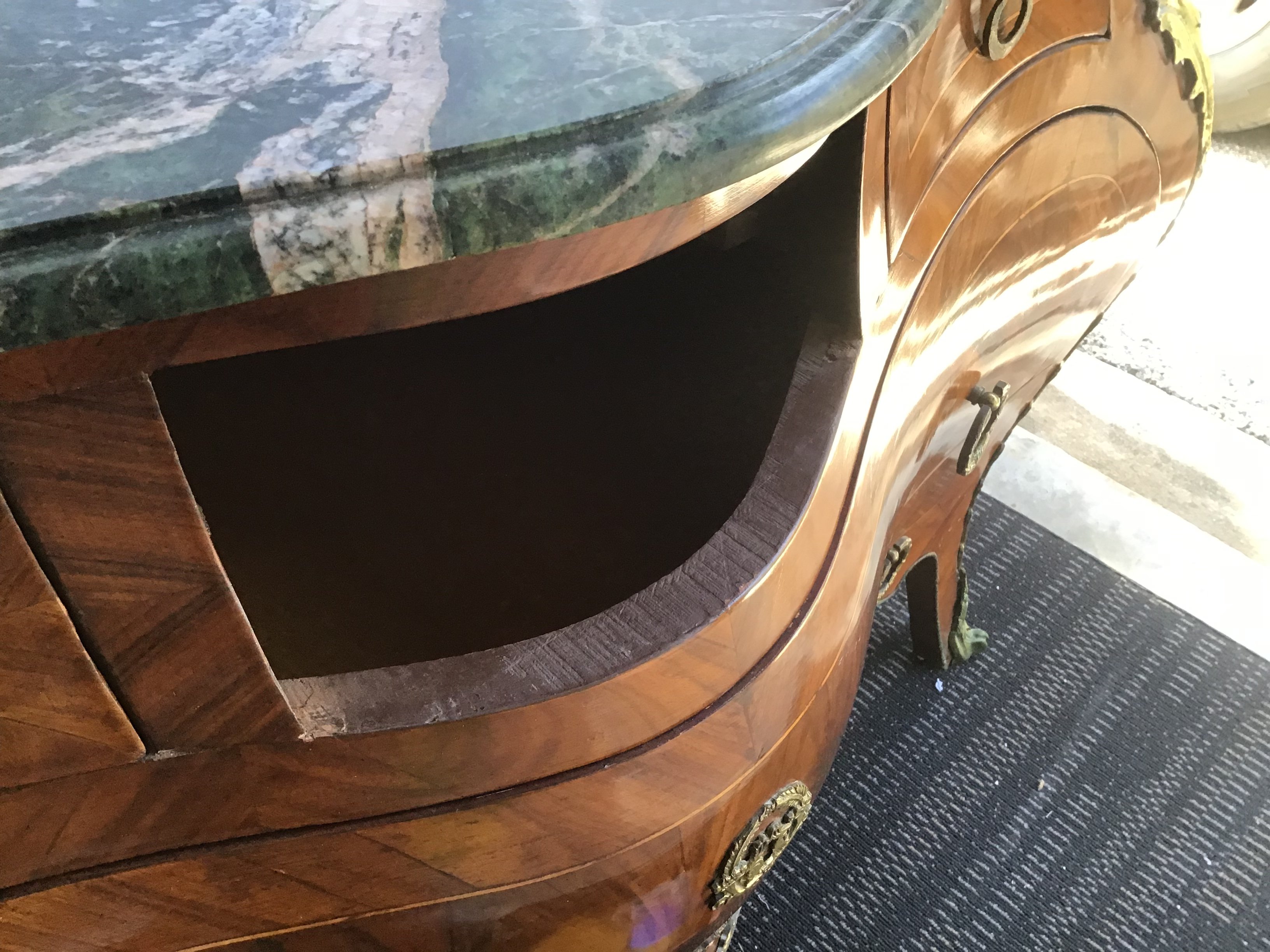 Wood looks dark in color, sign of aged wood?