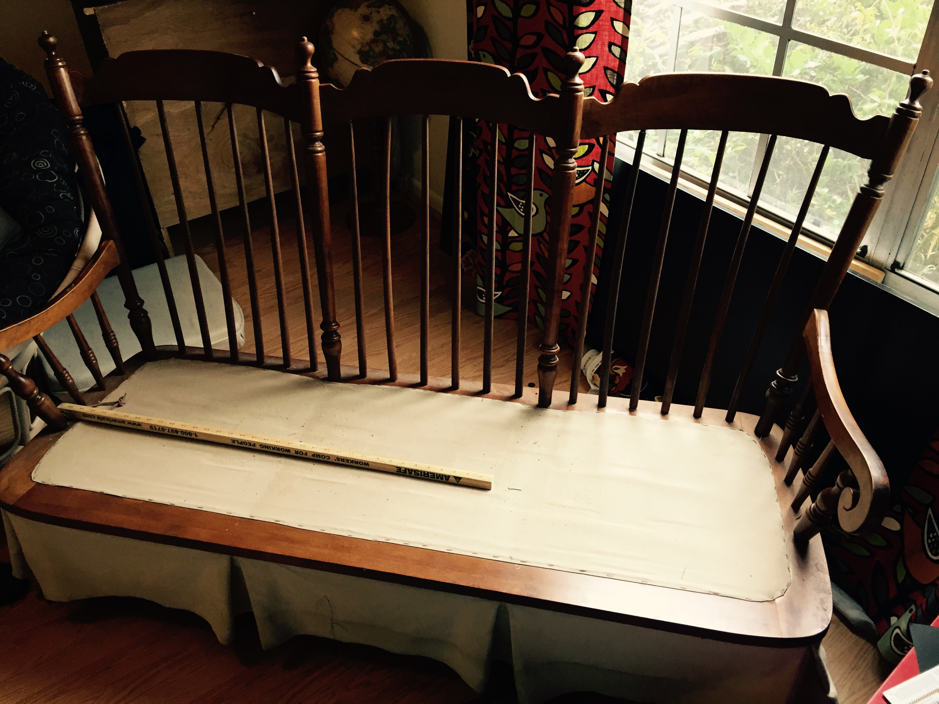 Wooden rocking couch