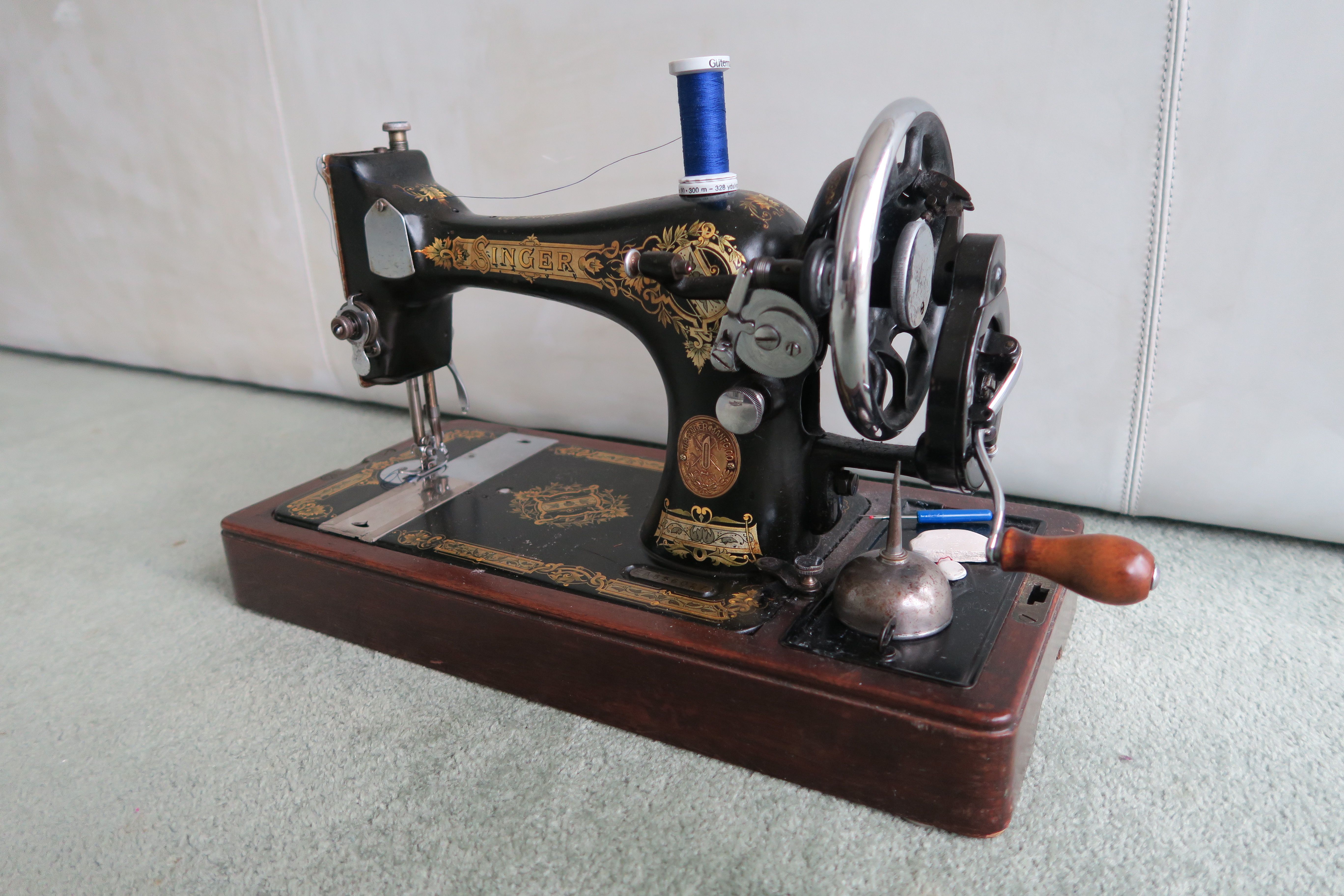 German-Made 'Wertheim'-brand, 'PLANET' model VS manual Sewing Machine