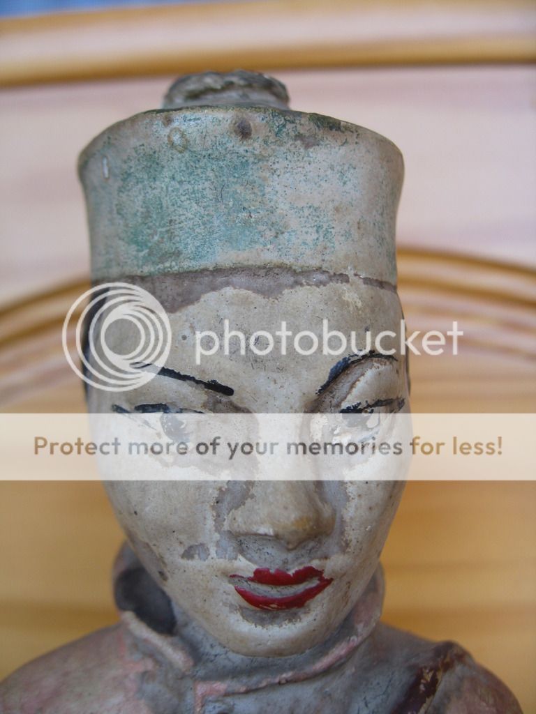 Chinese Chalkware Statues Antiques Board